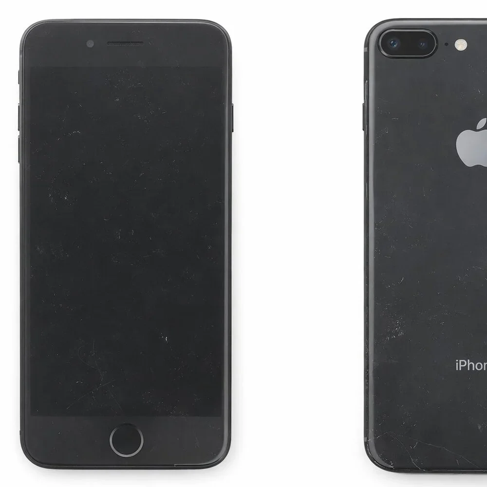 Apple iPhone 8 Plus 64GB Black Untested Cracked Corner/Back + Charger